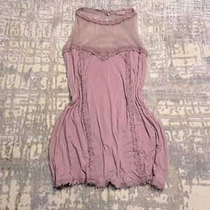 POL Lacey Halter Neck Mini Dress Tunic